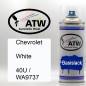 Preview: Chevrolet, White, 40U / WA9737: 400ml Sprühdose, von ATW Autoteile West.